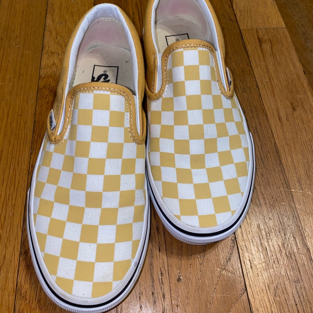 Yellow Checkered Vans